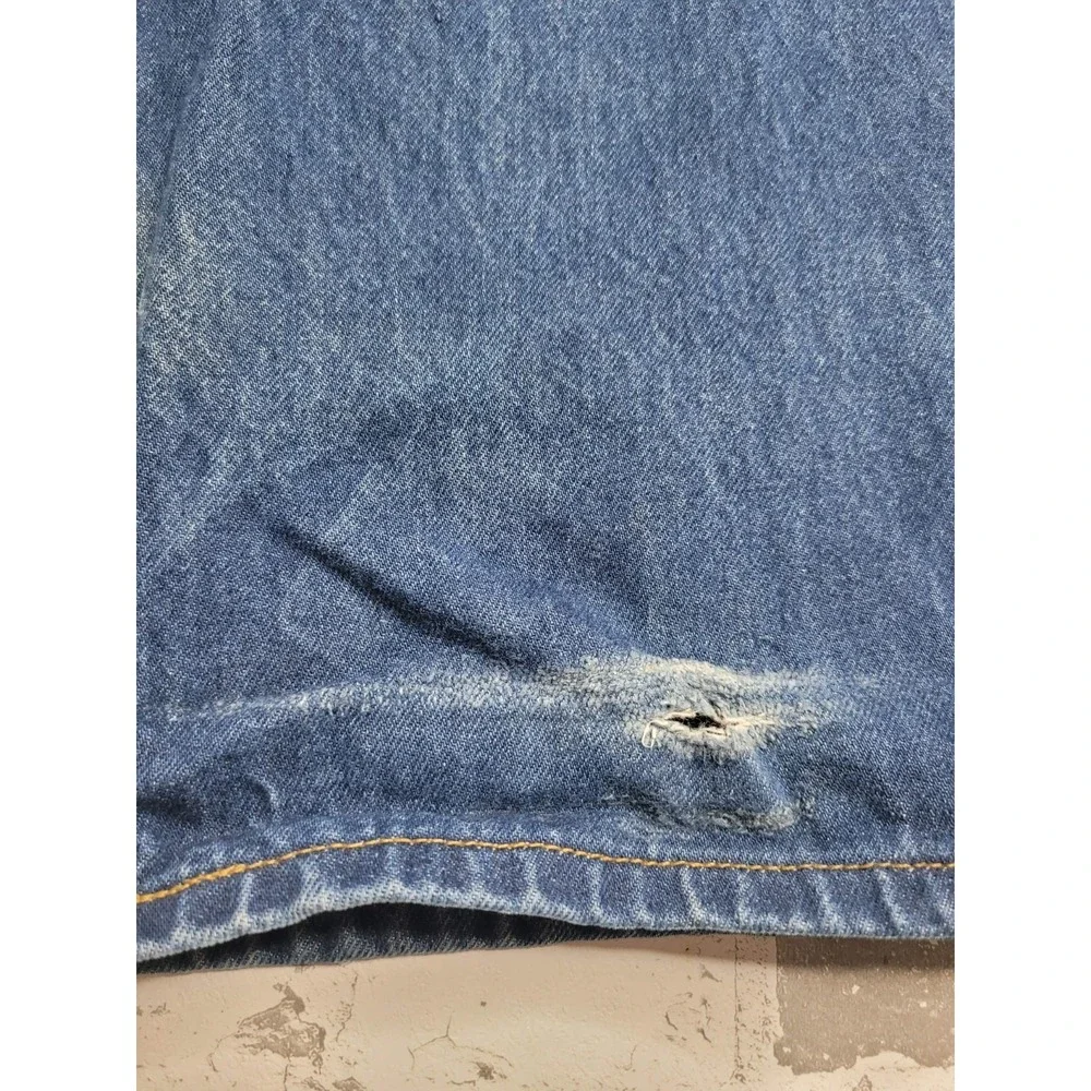 Levis Original 501 Straight Leg Button Fly Denim Jeans 100% Cotton Men's 40x30‎